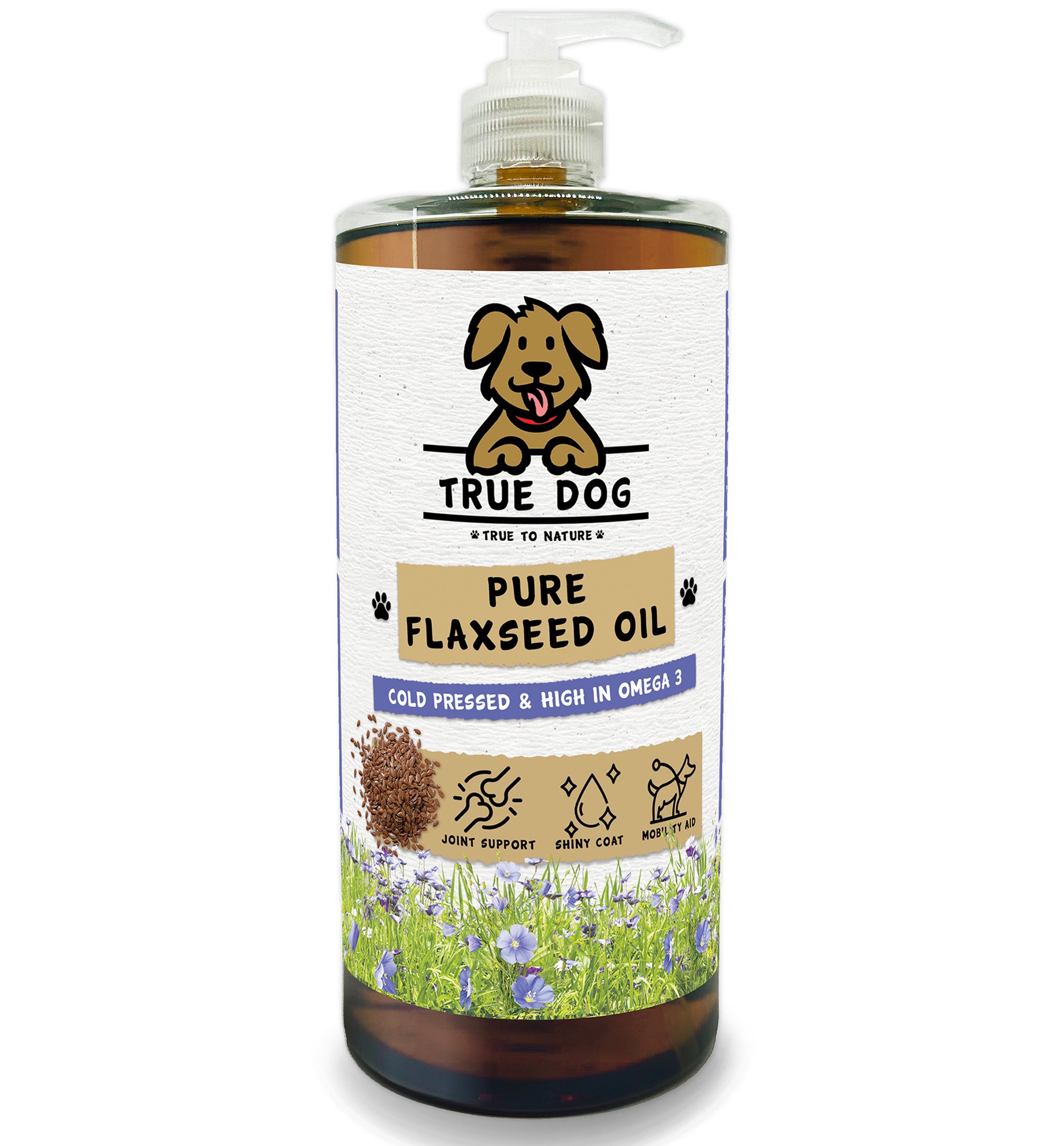 True Dog Flaxseed Oil Flaxseed Oil for Dogs Linseed True Dog UK