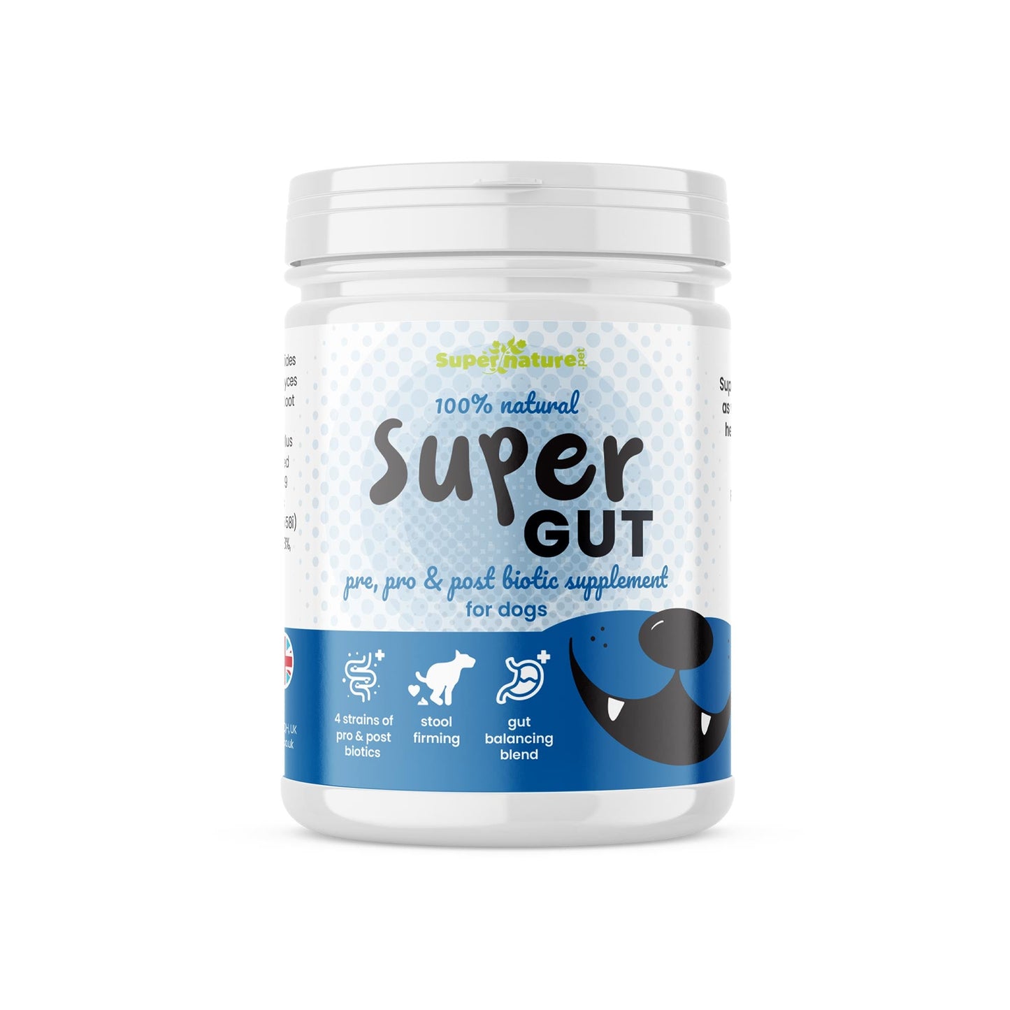 Supernature Super Gut Pre, Pro & Post Biotic Supplement for Dogs