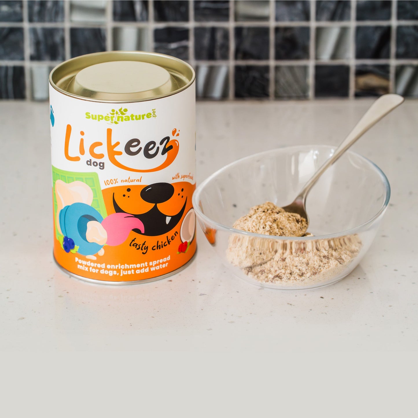 Supernature X LickiMat® Chicken Lickeez For Dogs 100g