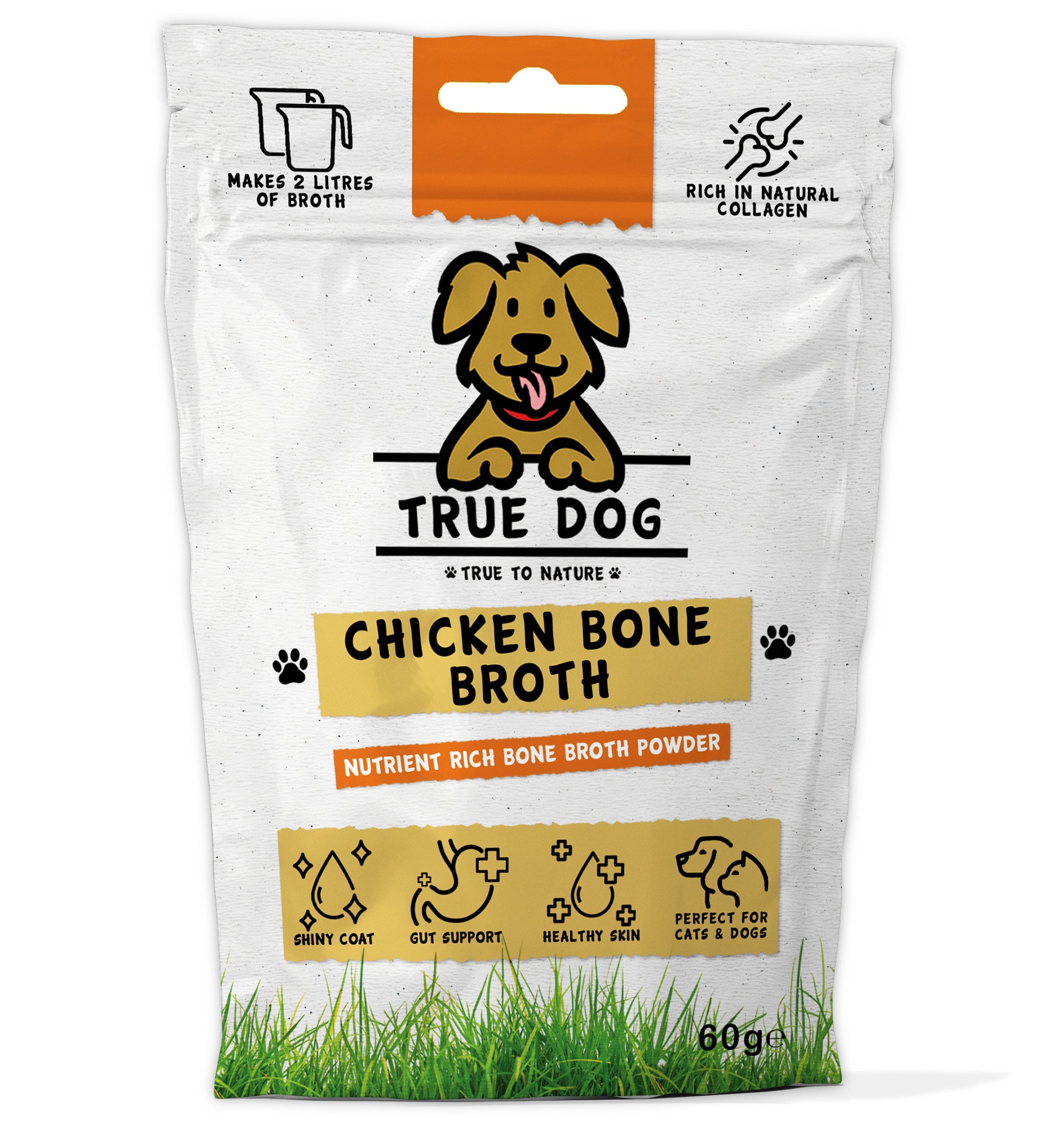 Chicken Bone Broth for dogs Collagen Boost True Dog UK